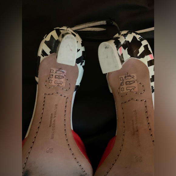 Sophia Webster Houndstooth Heel- red, black & white. Size 38. EUC - Picture 15 of 15